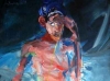 Frau mit Einsiedlerkrebs 200x100-cm