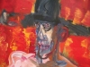 Mann mit Hut 140x100cm