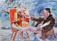 der Landschaftsmaler Kurt Fischer - A4 - Buntstift